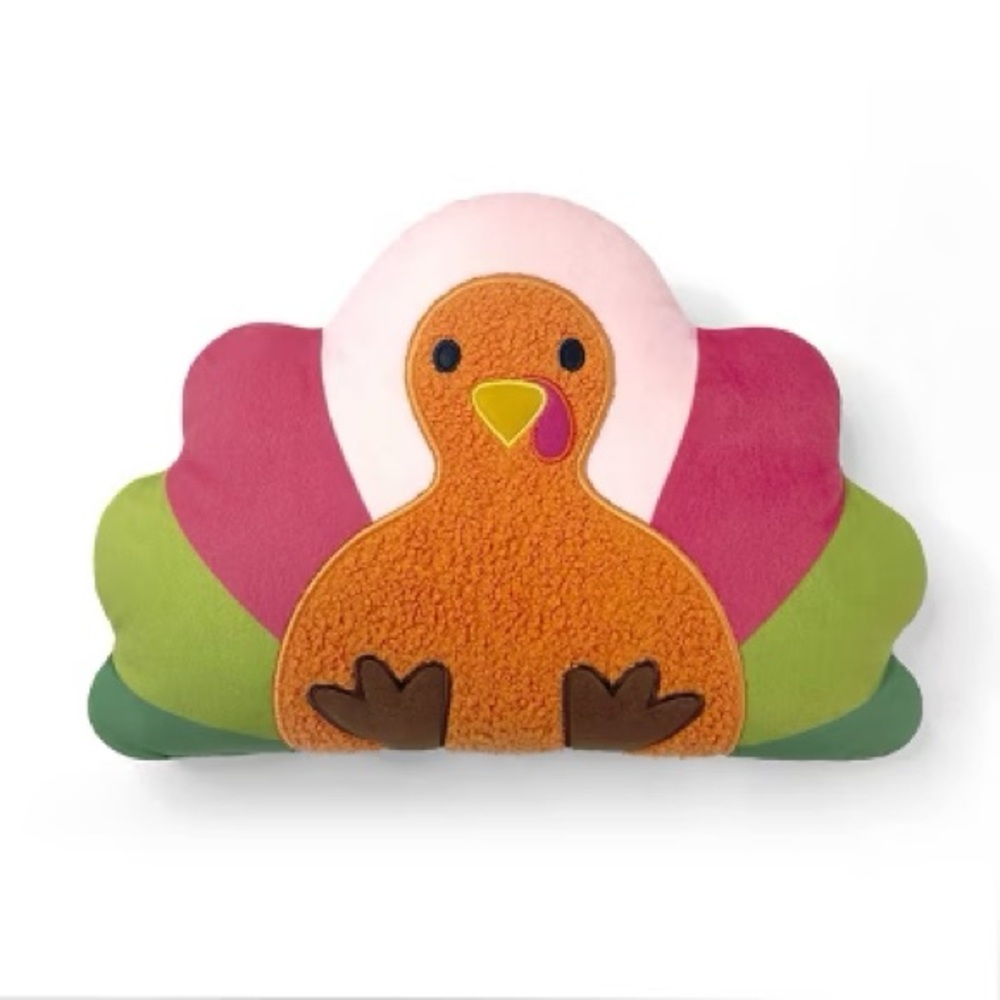 Vibrant Turkey Bird decorative pillow ,Thanksgiving day !!!